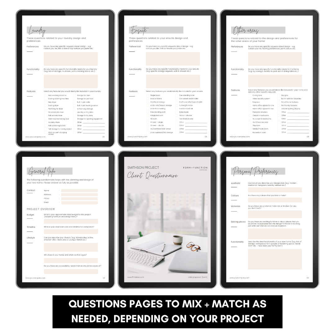 Client Onboarding Questionnaire Template