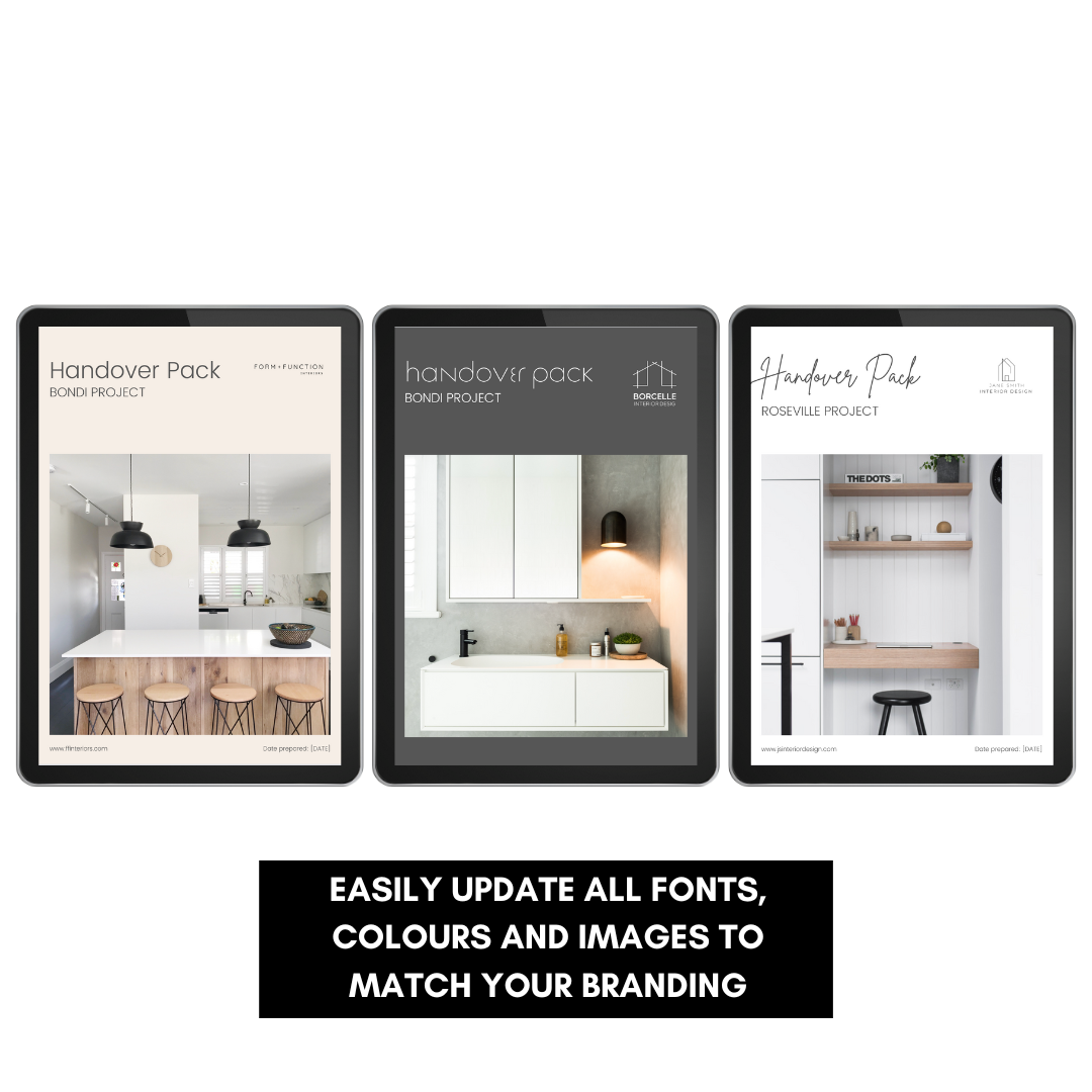 Client Handover Pack (Close Out Binder) Template